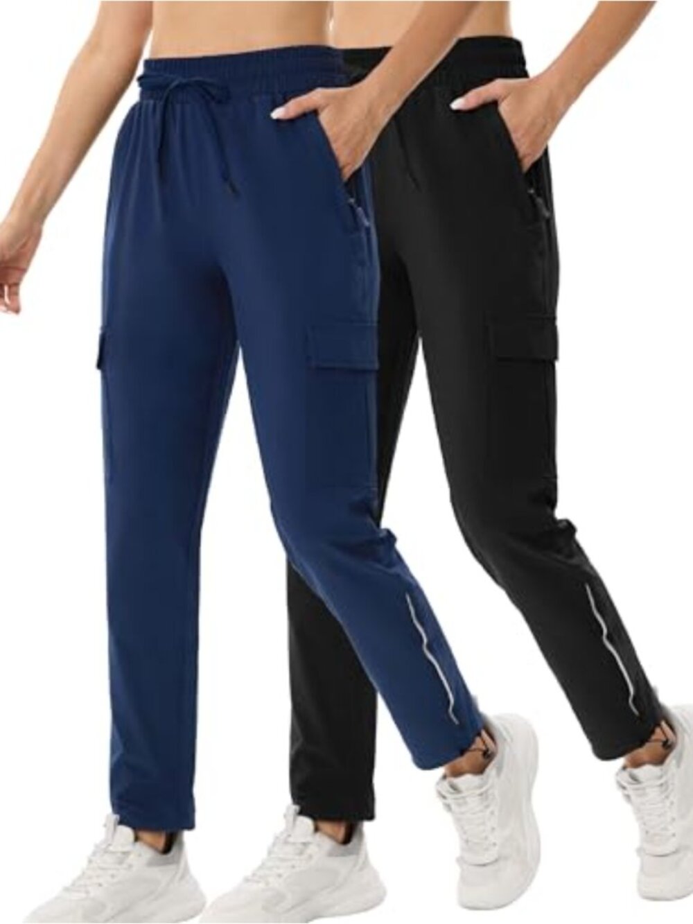 Women's Lightweight Quick Dry Cargo Pants with Pockets Hiking Joggers UPF 50